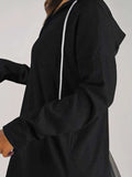 Full Size Drawstring Long Sleeve Hoodie Plus Size - Trendsi - Flyclothing LLC