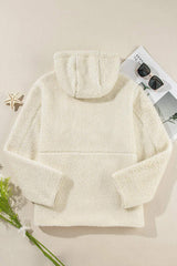 Drawstring Zip Up Long Sleeve Hooded Jacket - Trendsi - Flyclothing LLC