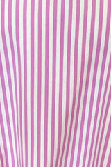 Striped Round Neck Three-Quarter Sleeve T-Shirt - Trendsi - Flyclothing LLC