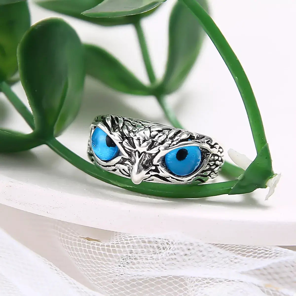 Alloy Owl Eyes Ring - Trendsi - Flyclothing LLC