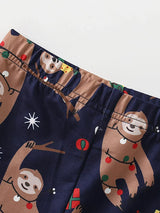 Children's Christmas Sloth Long Sleeve Pajama Set - Trendsi - Flyclothing LLC