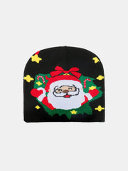 Christmas Pattern Knit Hat - Trendsi