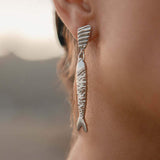 Long-style Artistic Stud Earrings Stainless Steel - My Store - Flyclothing LLC