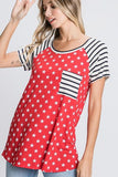 Heimish Full Size Star & Striped Round Neck Short Sleeve T-Shirt Plus Size - Trendsi