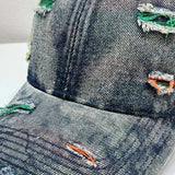 Distressed Adjustable Baseball Cap - Trendsi - Flyclothing LLC