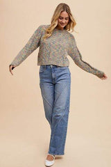 Annie Wear Decorative Seams Wide Leg Jeans - Trendsi - Flyclothing LLC