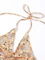 Printed Halter Neck Cami - Trendsi - Flyclothing LLC