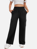 Pocketed High Waist Pants - Trendsi
