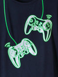 Children's Graphic Round Neck T-Shirt and Pants Set - Trendsi - Flyclothing LLC