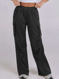 Elastic Waist Wide Leg Pants with Pockets - Trendsi - Flyclothing LLC