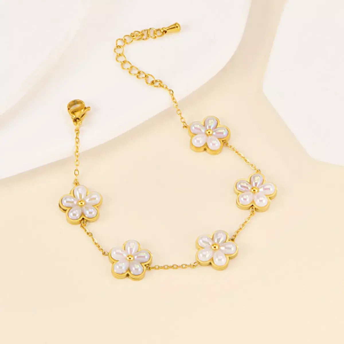 18K Gold-Plated Flower Jewelry Set - Trendsi - Flyclothing LLC