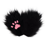 Halloween Long-plush Cat-claw Full-finger And Half-finger Gloves