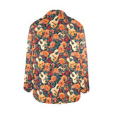 Baha Ranch Colores De Mexico Roses & Guitars Floral Blazer