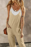 Pocketed Spaghetti Strap Wide Leg Jumpsuit - Trendsi - Flyclothing LLC