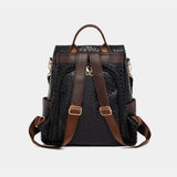 PU Leather Backpack Bag - Trendsi