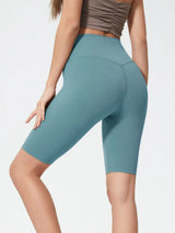 Millennia High Rise Wide Waistband Active Shorts - Trendsi - Flyclothing LLC