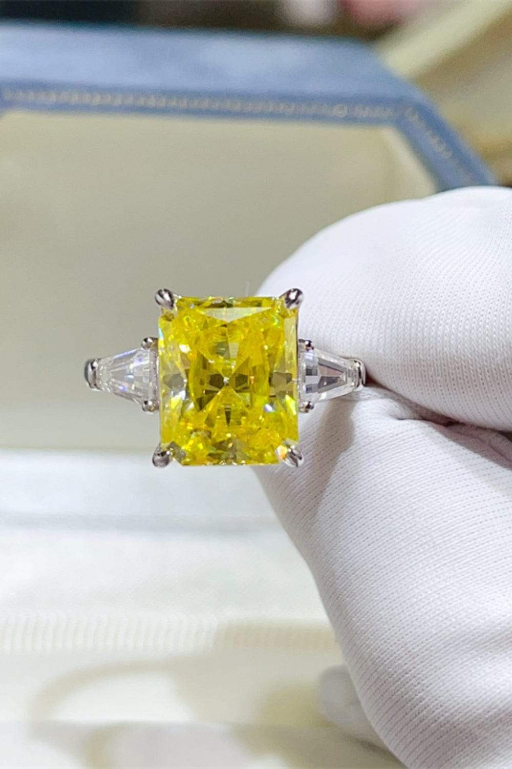 5 Carat Moissanite 925 Sterling Silver Ring - Trendsi - Flyclothing LLC