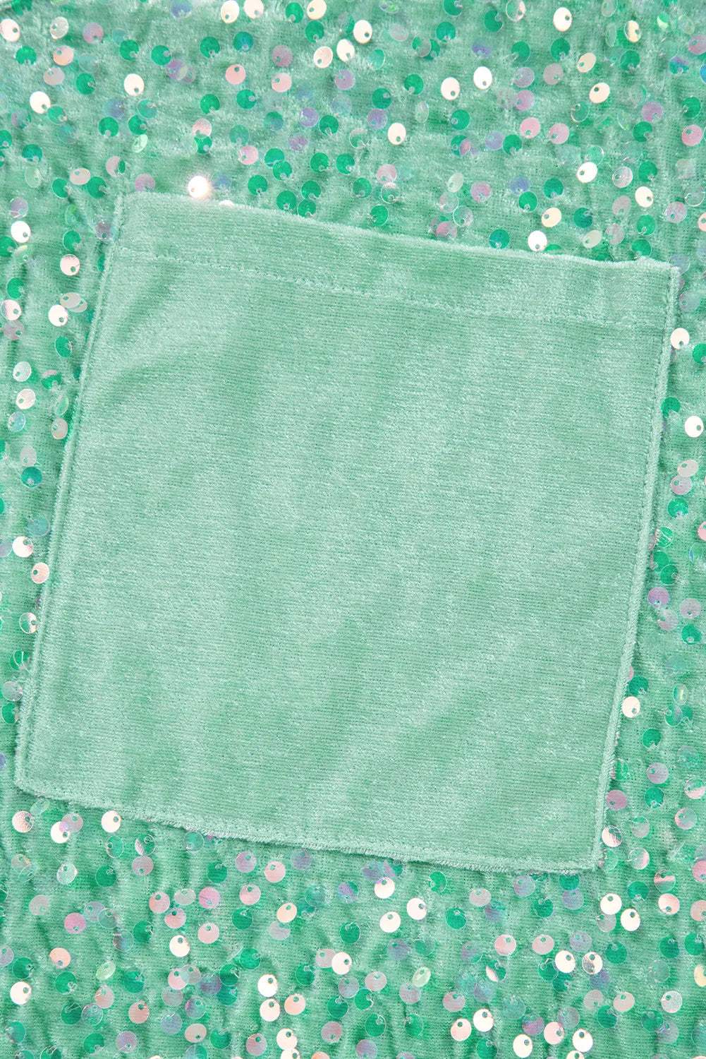 Layered Sequin V-Neck Half Sleeve Top - Trendsi - Flyclothing LLC