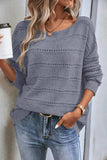 Boat Neck Dropped Shoulder Sweater - Trendsi - Flyclothing LLC
