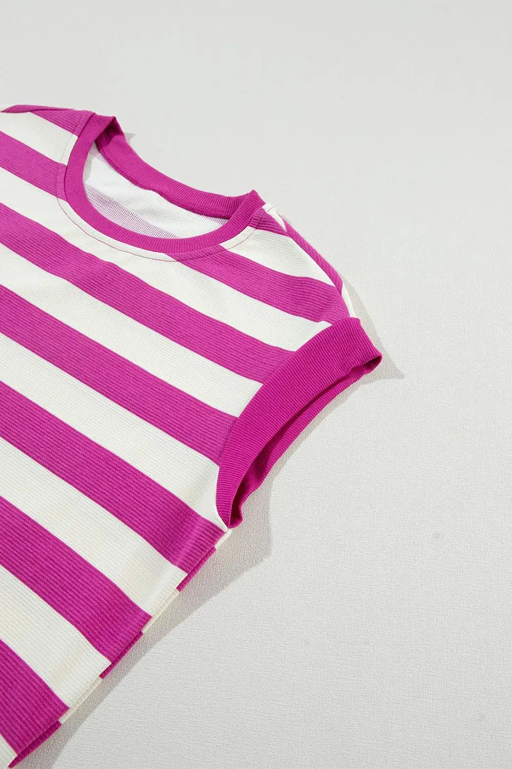 Stripe Cap Sleeve Pocketed Shift Tee Dress - Trendsi - Flyclothing LLC