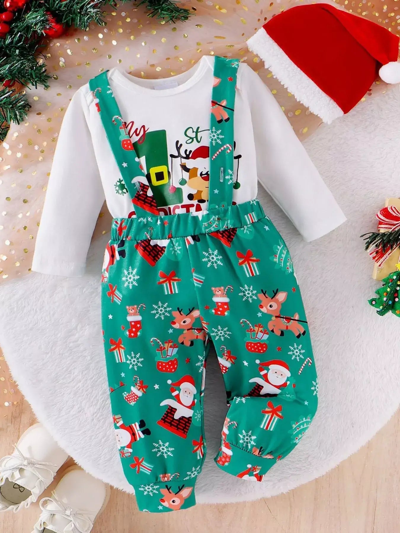 Children's My First Christmas Outfit Set - Trendsi - Flyclothing LLC