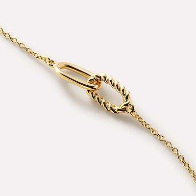 Interlocked Titanium Steel Necklace - Trendsi - Flyclothing LLC