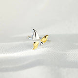925 Sterling Silver Butterfly Ring - Trendsi