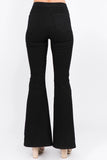 American Bazi Side Slit Flare Jeans - Trendsi
