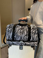 Oxford Cloth Leopard Travel Bag - Trendsi