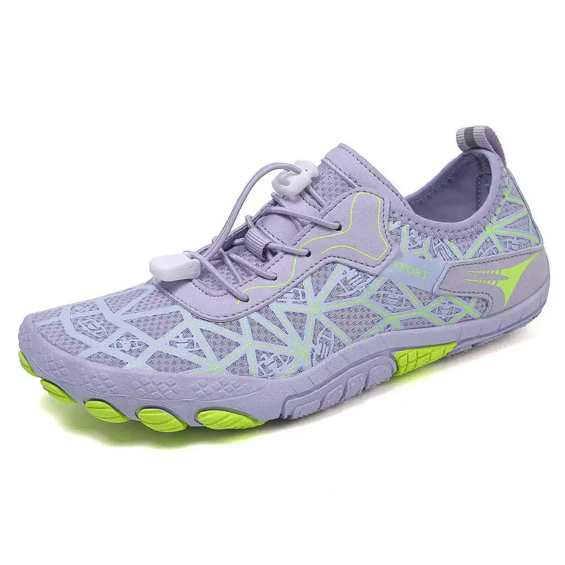 Elastic Lock Laces Mesh Contrast Breathable Athletic - Trendsi - Flyclothing LLC