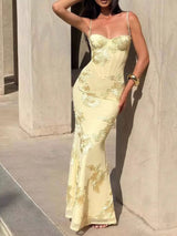 Sweetheart Neck Spaghetti Strap Maxi Dress - Trendsi - Flyclothing LLC