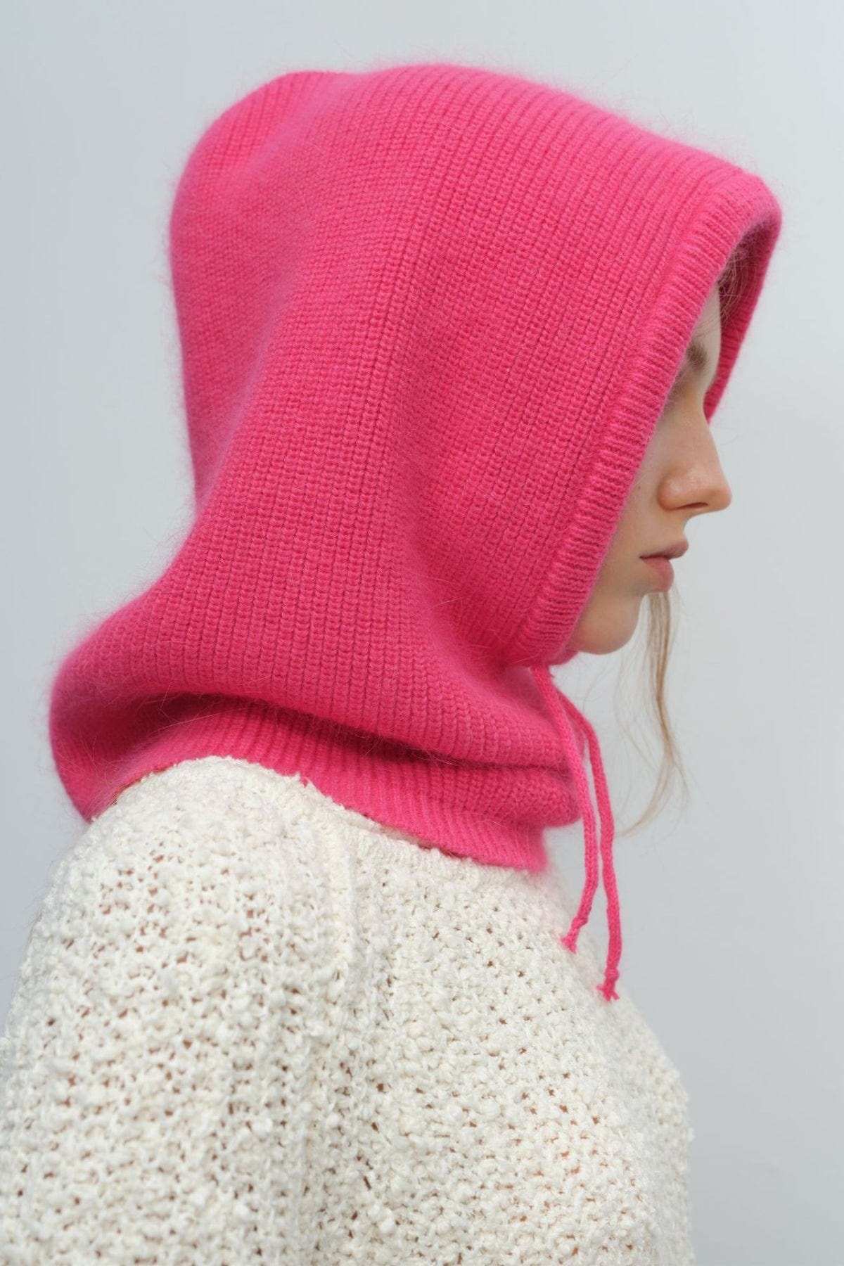 Drawstring Solid Color Thermal Knit Hat - Trendsi - Flyclothing LLC