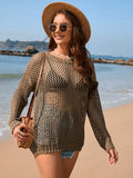 Openwork Dropped Shoulder Cover Up - Trendsi - Flyclothing LLC