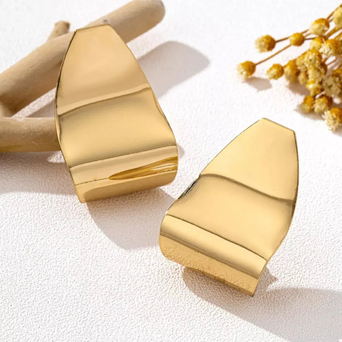 Alloy Geometric Earrings - Trendsi - Flyclothing LLC