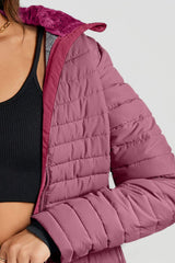 Turtleneck Zip Up Long Sleeve Jacket - Trendsi - Flyclothing LLC