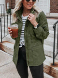Pocketed Long Sleeve Zip Up Jacket - Trendsi