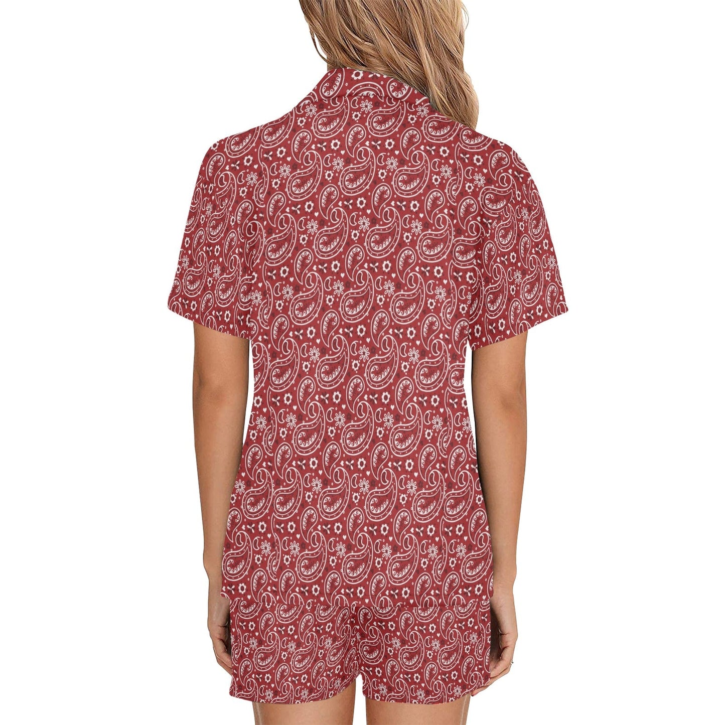 Baha Ranch Red Bandana Women's Western Pajama Set