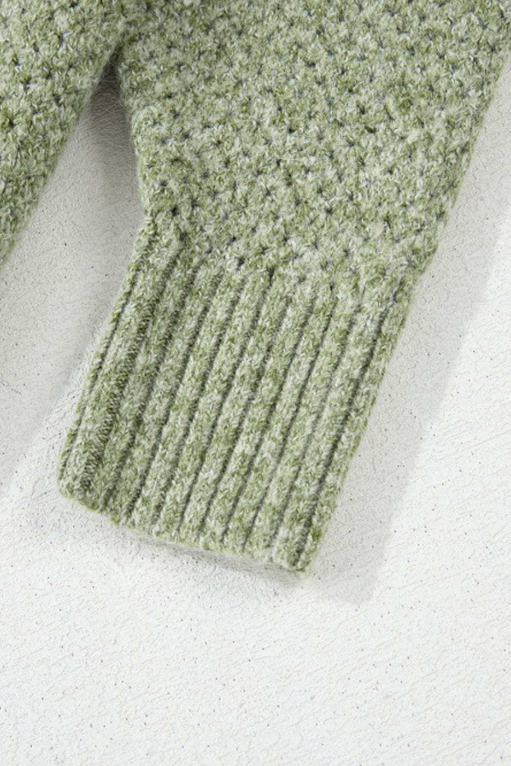 V-Neck Dropped Shoulder Long Sleeve Sweater - Trendsi - Flyclothing LLC