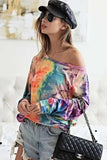 BiBi Tie Dye Soft Knit Jersey Top - Trendsi - Flyclothing LLC