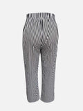 Striped Pants with Pockets - Trendsi - Flyclothing LLC