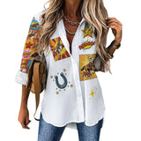 Baha Ranch The Comic Corral Western Rodeo Blouse