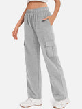 Pocketed High Waist Pants - Trendsi