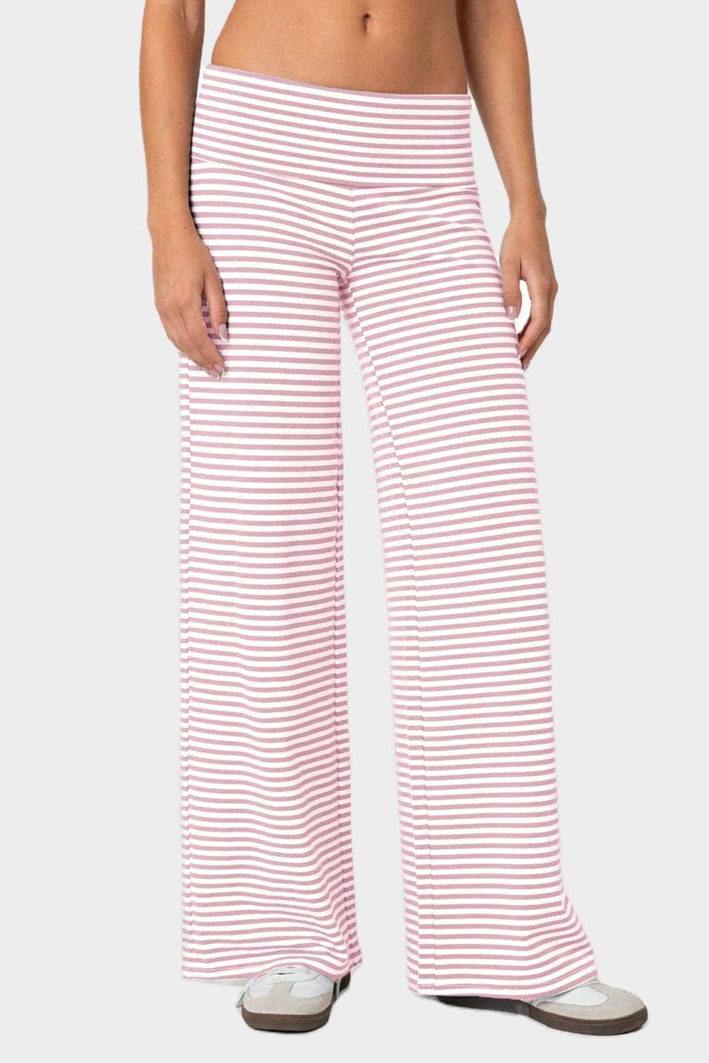 Striped Wide Leg Pants - Trendsi - Flyclothing LLC