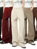 Pocketed Wide Leg Men's Jeans - Trendsi