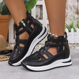 Cutout Platform Sneakers - Trendsi - Flyclothing LLC
