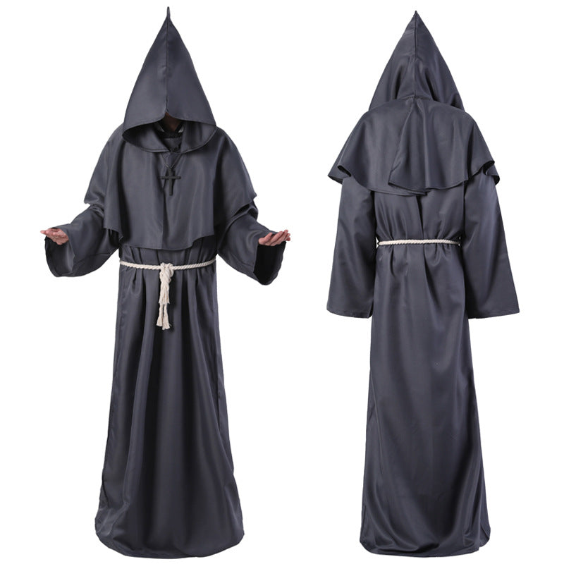 Halloween Costume Medieval Friar Wizard Costume - My Store - Flyclothing LLC