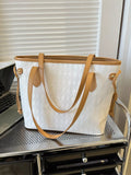 Woven Pattern Tote Bag - Trendsi - Flyclothing LLC