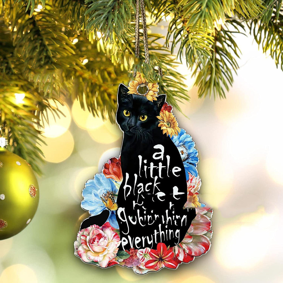 Black Cat Christmas Halloween Decoration Cat Decoration Pendant - My Store - Flyclothing LLC