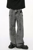 Wide Leg Jeans with Pockets - Trendsi