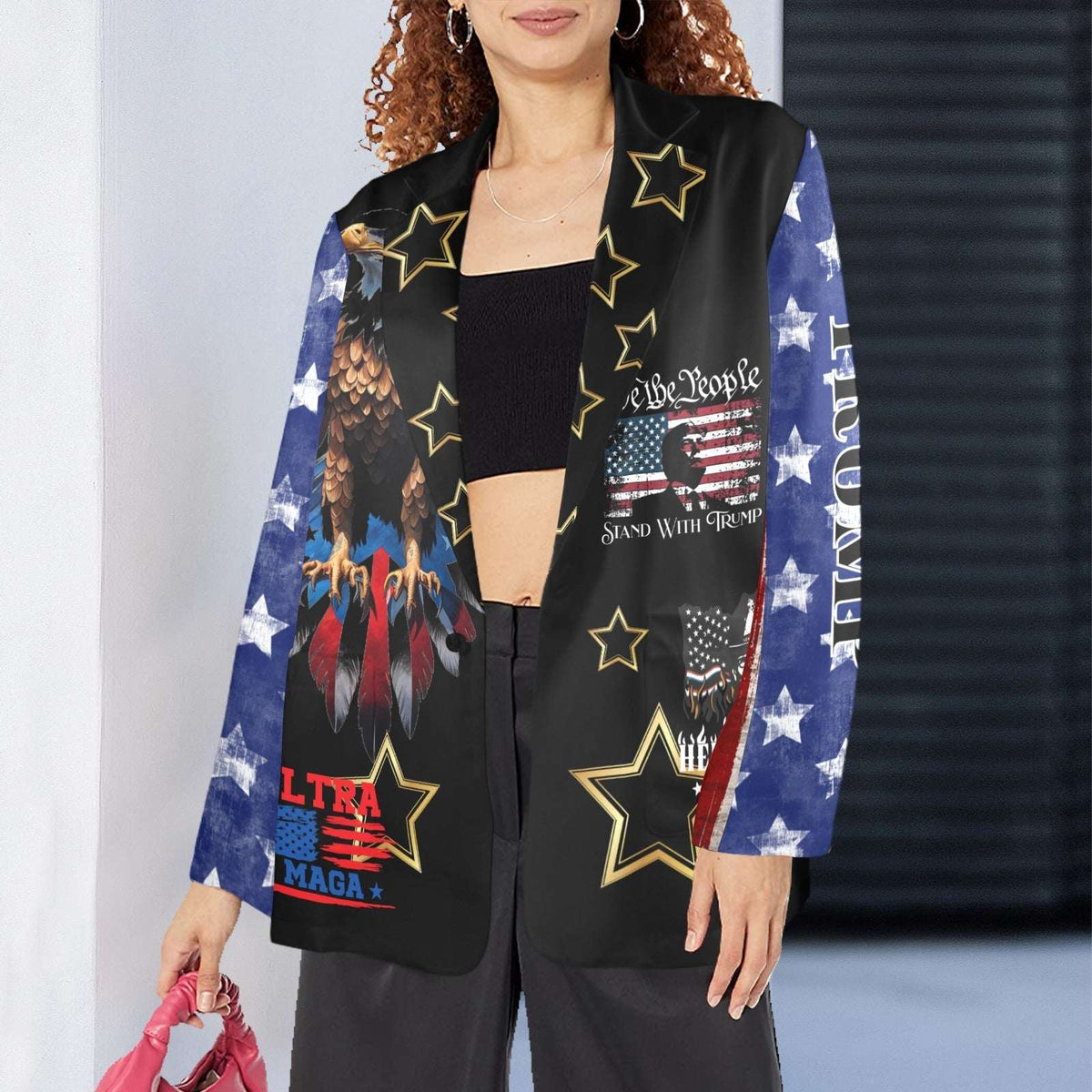 Baha Ranch Ultra Maga Trump Womens Blazer